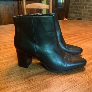 ROCKPORT Black Genuine Leather Bootie